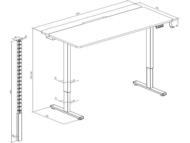Геймерський ігровий стіл OfficePro ODE1575B - фото 3