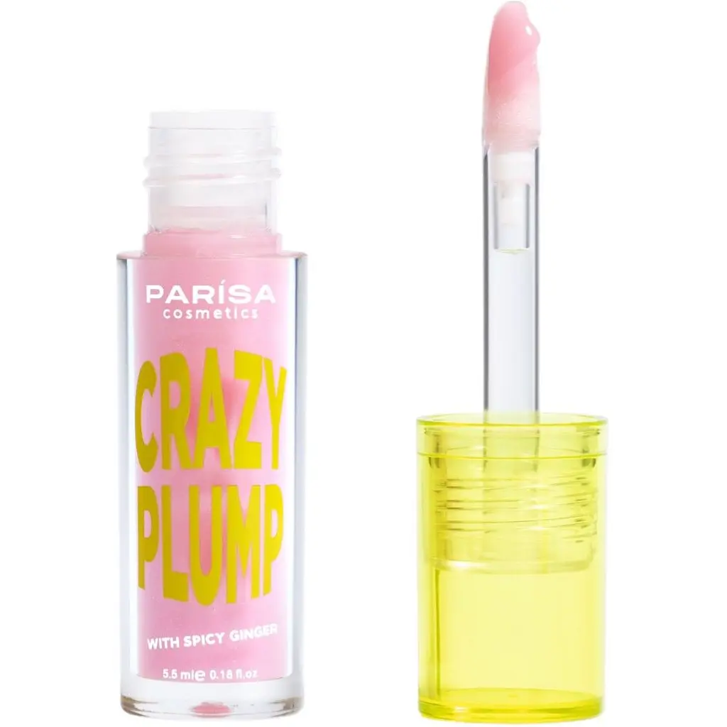 Блиск- плампер для губ Parisa Lipgloss Crazy Plump відтінок №102 Rose sparkle  - фото 2