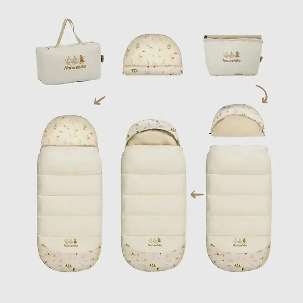 Спальний мішок Naturehike B180 CNH22SD001 Baby Beige (6927595799611) - фото 4