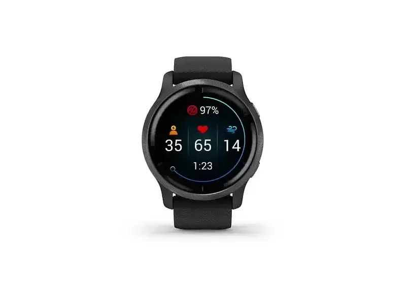 Смарт-годинник Garmin Venu 2 Slate Stainless Steel Bezel with Black Case and Silicone Band (010-02430-11/01) - фото 8
