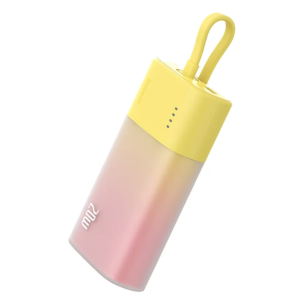 Зовнішній акумулятор Baseus Power Bank 5200mAh 20W Lightning (P10055600Y12-00) Yellow - фото 3