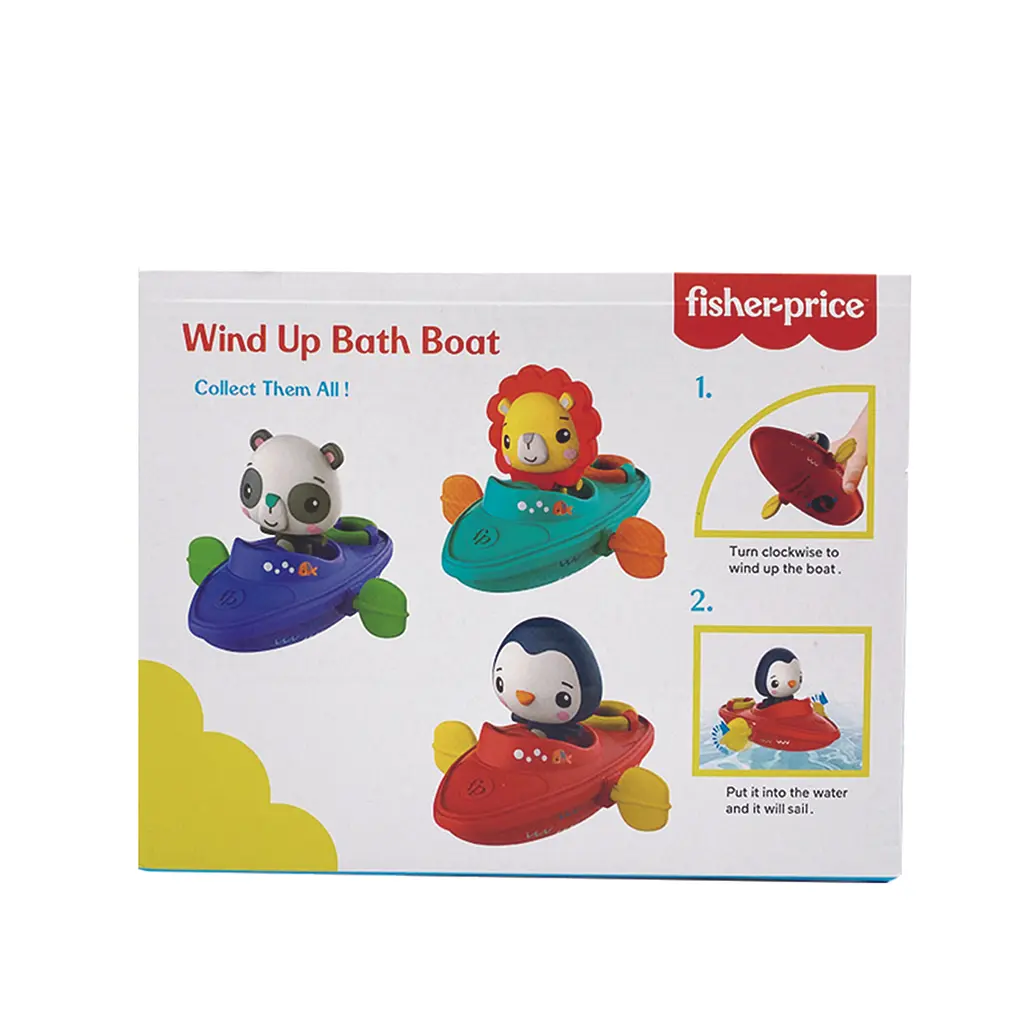 Заводний човник для гри з водою Fisher-Price Панда (GMBT003B) - фото 4