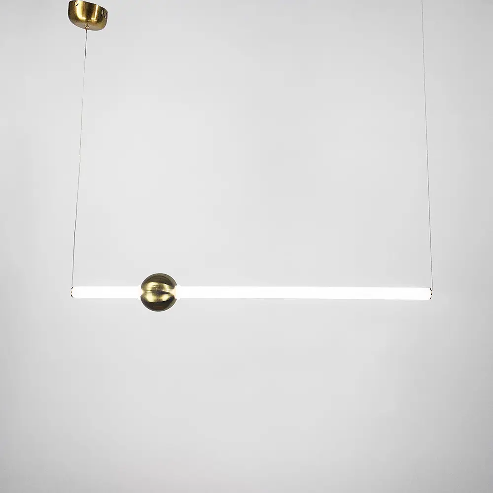 Led світильник Tube&Ball із латунною кулькою у двох формах Line.F Сторона Горизонтальна - фото 8