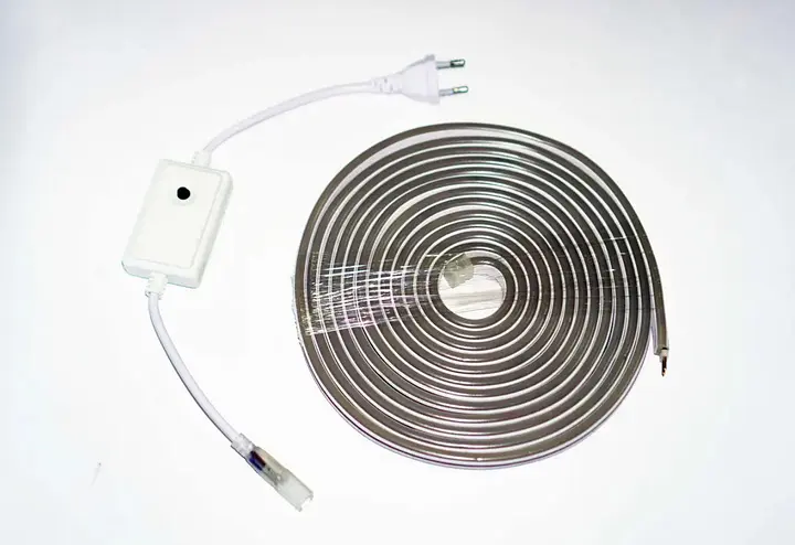 Стрічка неонова силіконова LED Neon з блоком живлення 5M 12 Вт-220 Вт Різнокольорова - фото 6