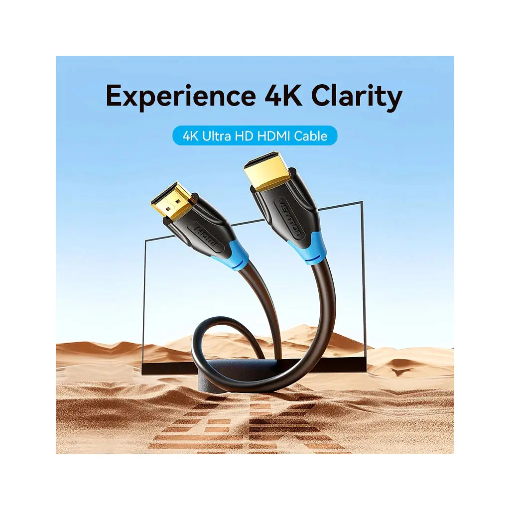 Кабель мультимедійний HDMI M to HDMI M 20.0m 1080p60Hz black Vention (AACBQ) - фото 3