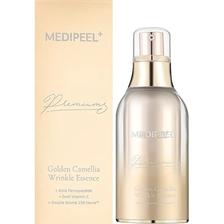 Есенція для обличчя Medi-Peel Premium Golden Camellia Wrinkle Essence від зморшок 50 мл - фото 2