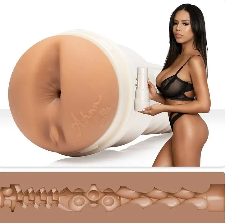 Мастурбатор-попка Fleshlight Girls Autumn Falls Peaches зі зліпком, 24х7 см - фото 2