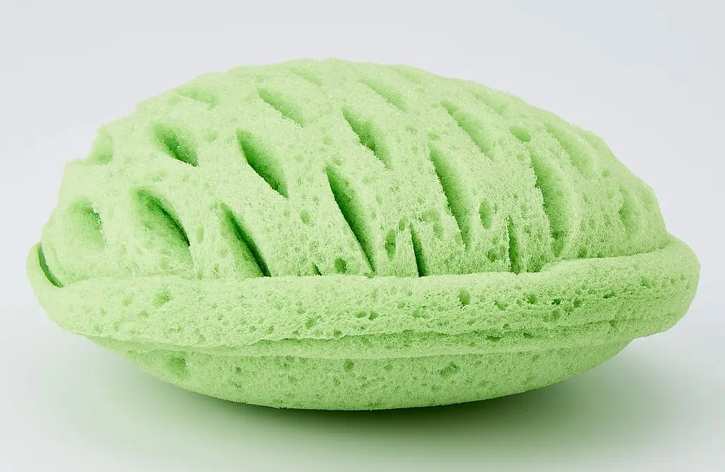 Губка для душу Suavipiel Aloes Aqua Power Soft Sponge зелена - фото 2