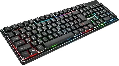 Клавіатура REAL-EL Comfort 7011 Backlit Ukr RGB Black (EL123100043) - фото 2