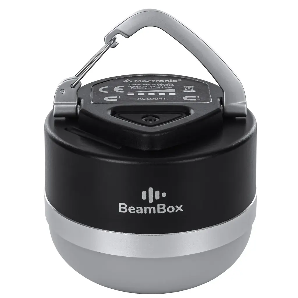 Кемпінговий ліхтар Mactronic BeamBox 160 Lm з Bluetooth-колонкою, USB-C, чорний - фото 3