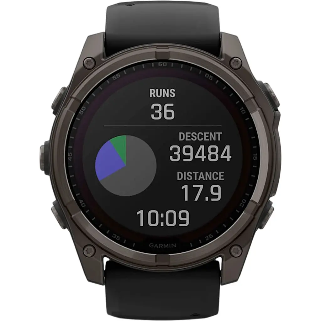 Смарт-часы Garmin Fenix 8 Solar Sapphire 51mm Carbon Gray DLC Titanium with Black/Pebble Gray Silicone Band (010-02907-10/11/70) [115055] - фото 11