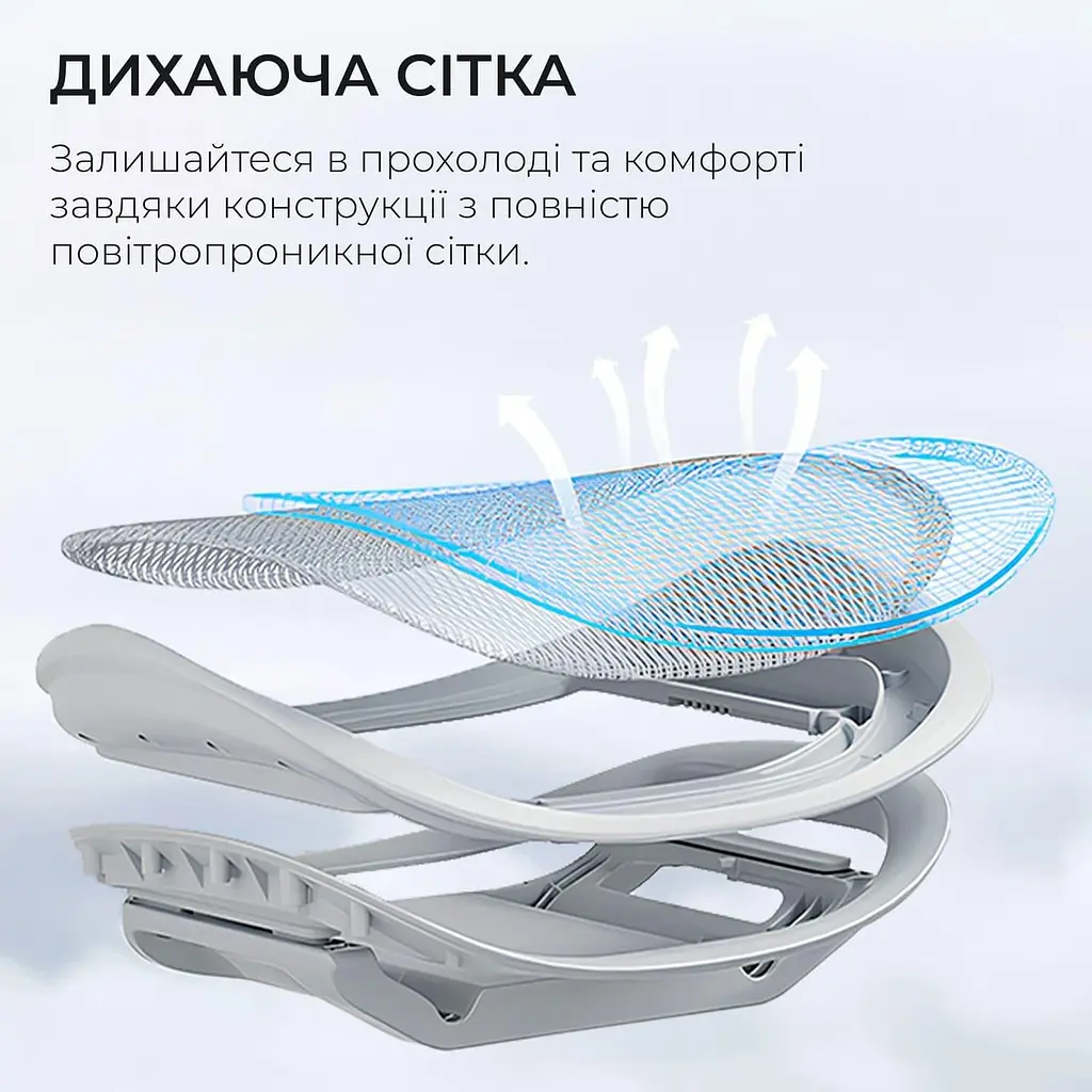 Офісне крісло Sihoo DORO C300 Pro Mesh White with footrest (DORO-C300-PRO-M102-JT) - фото 10