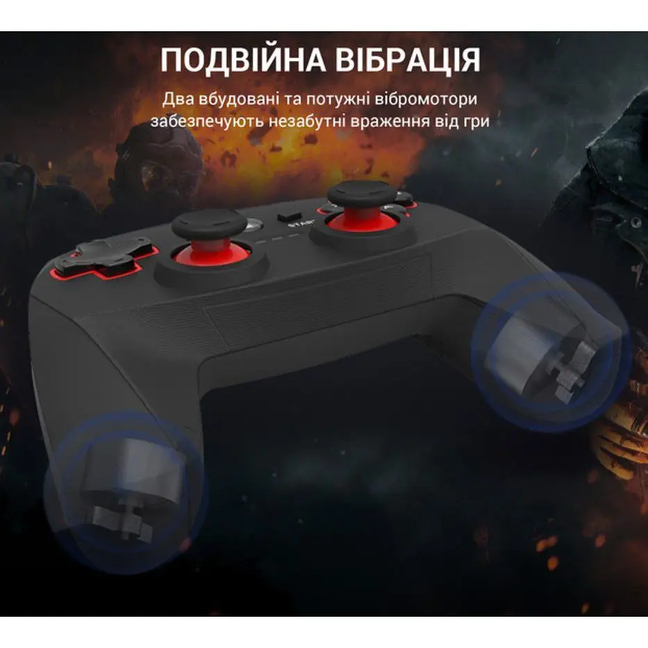 Геймпад джойстик GamePro GP-600 Black 2.4G Wireless PC/PS3/Android - фото 6