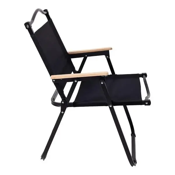 Стул для кемпинга Lugi складной с алюминиевым каркасом черный SJ-0032-2 - фото 2