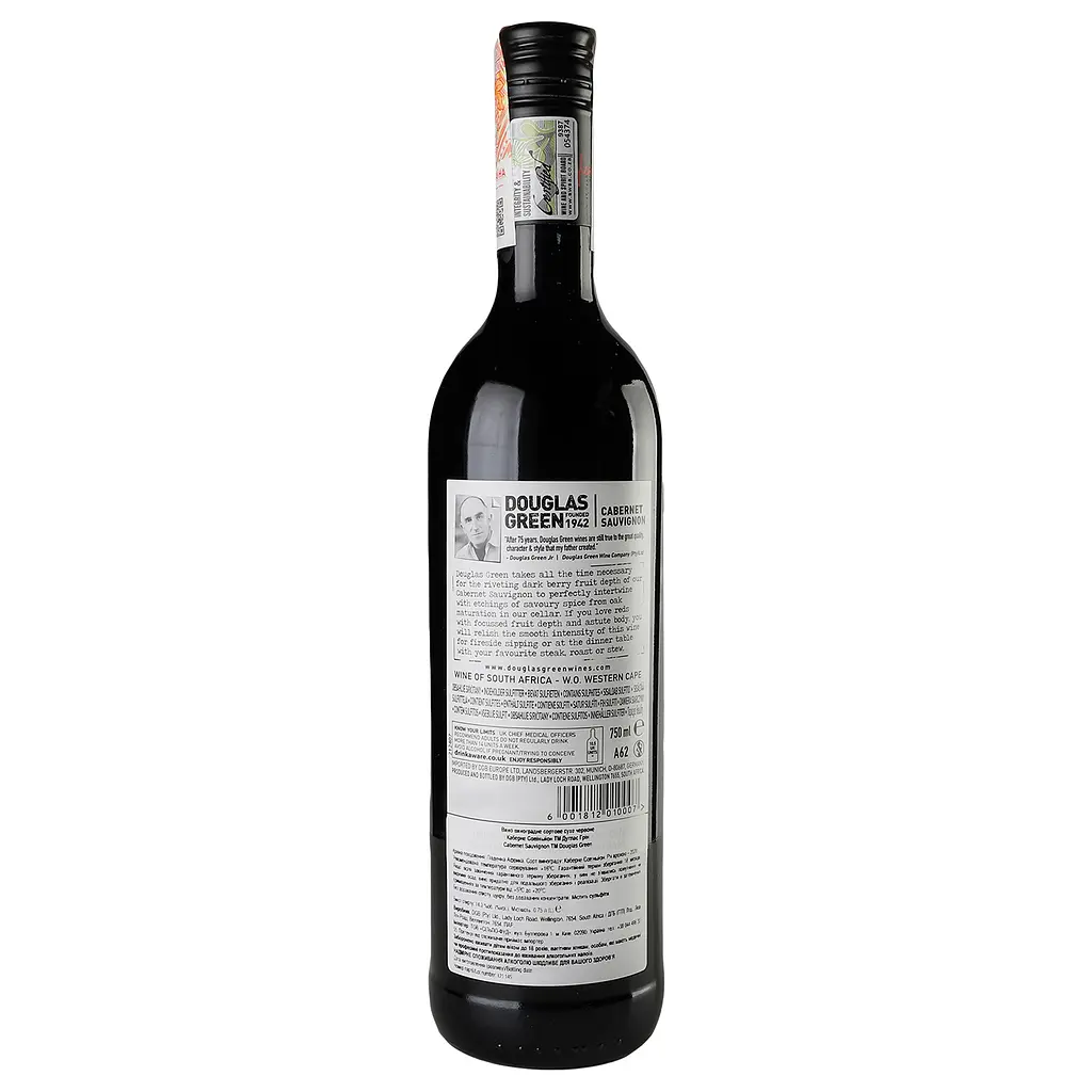 Вино Douglas Green Cabernet Sauvignon, червоне, сухе, 0,75 л - фото 4