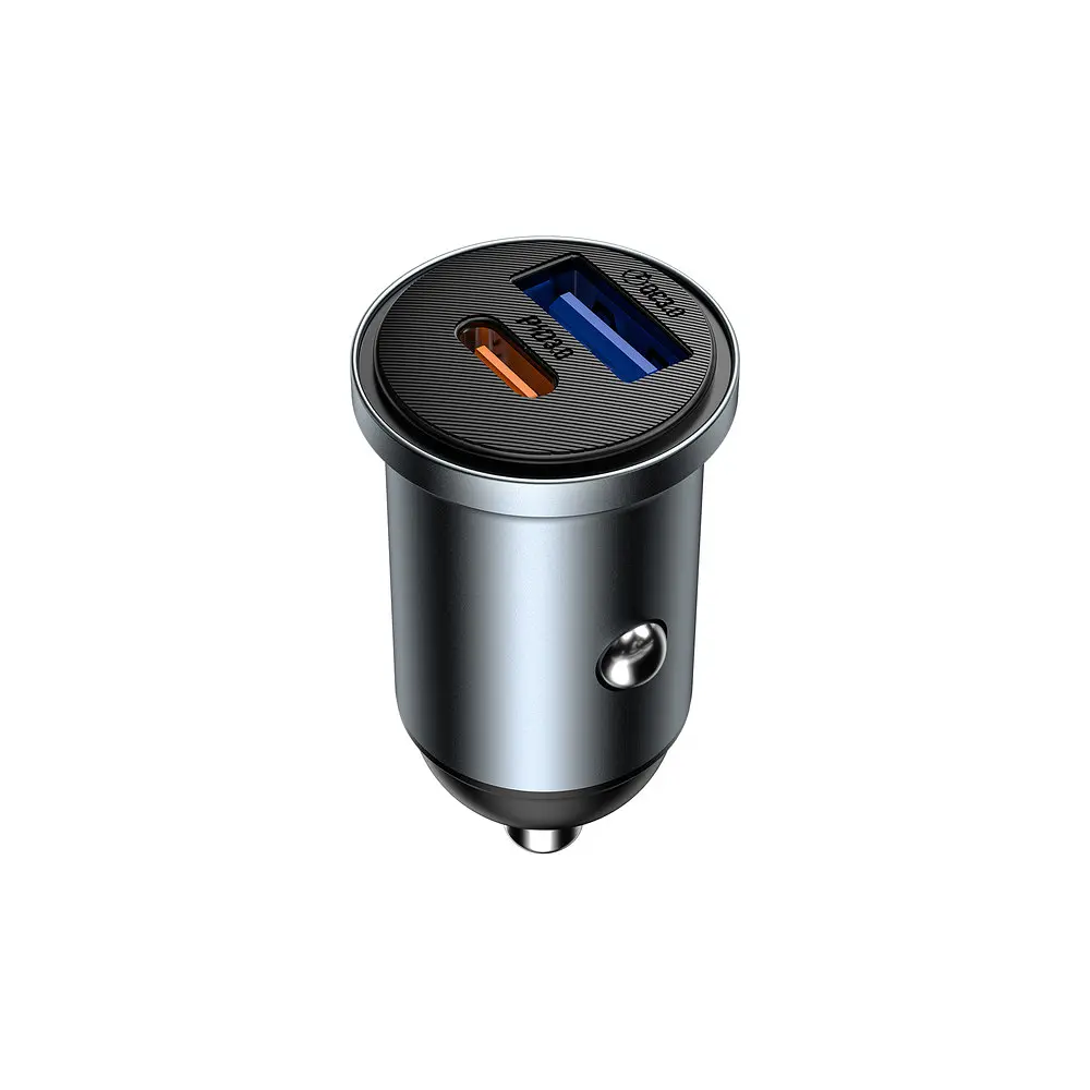 Автомобільне зарядне пристрій WIWU 35W Nano Lite A+C Fast Car Charger Wi-CC030 Сірий