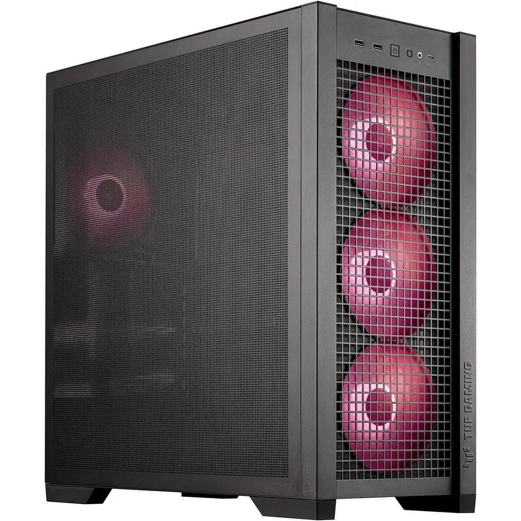 Корпус ASUS TUF GAMING GT302 TG BTF ARGB BLACK (90DC00I0-B19000) - фото 2