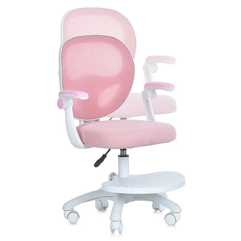 Дитяче крісло Bambi M 6056-8 з підлокітником і підніжкою рожеве (RLT48541) - фото 2