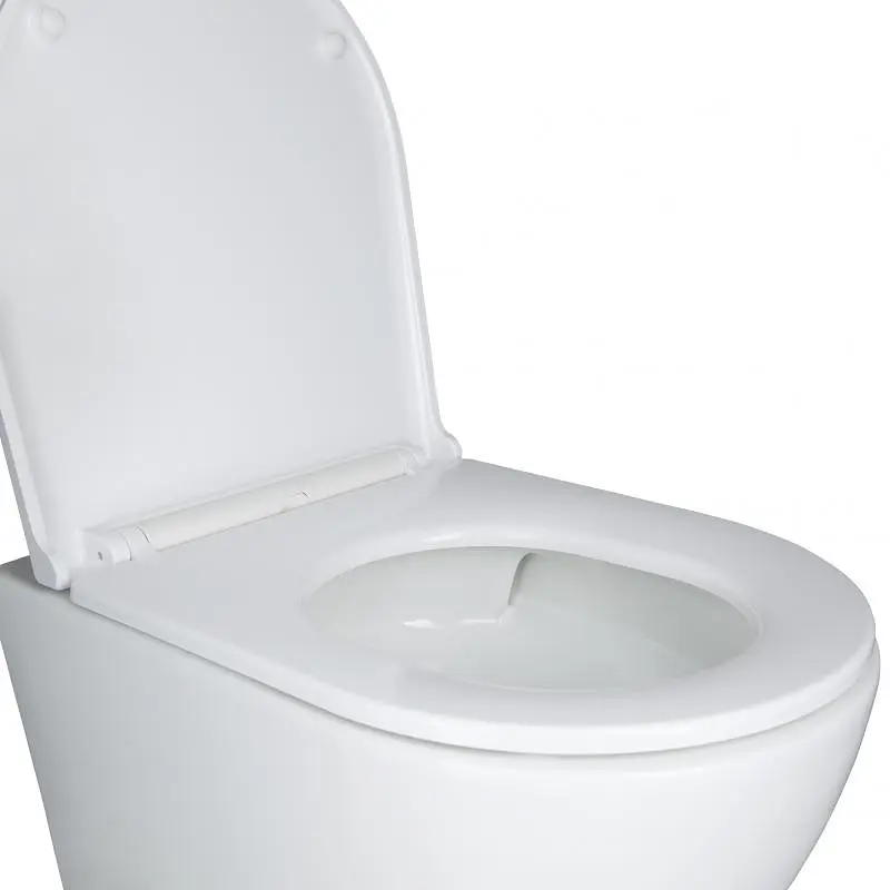 Набор: Qtap Robin Ultra Quiet унитаз подвесной QT1333046EUQW + Nest комплект инсталляции 4в1 (круглая клавиша Chrome) QT0133M425 + QT0111M11112CRM - фото 2