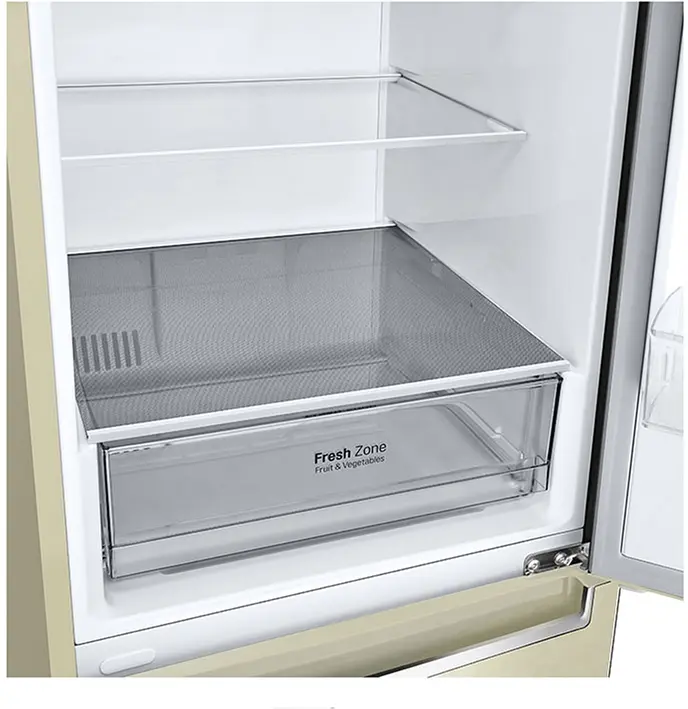 Холодильник LG GA-B509SEKM 203х68х60см 2 дв холодильне відділення 277 л морозильне відділення 107 л A++ NF Інв Диспл. зовнішні Бежевий (GA-B509SEKM) - фото 10