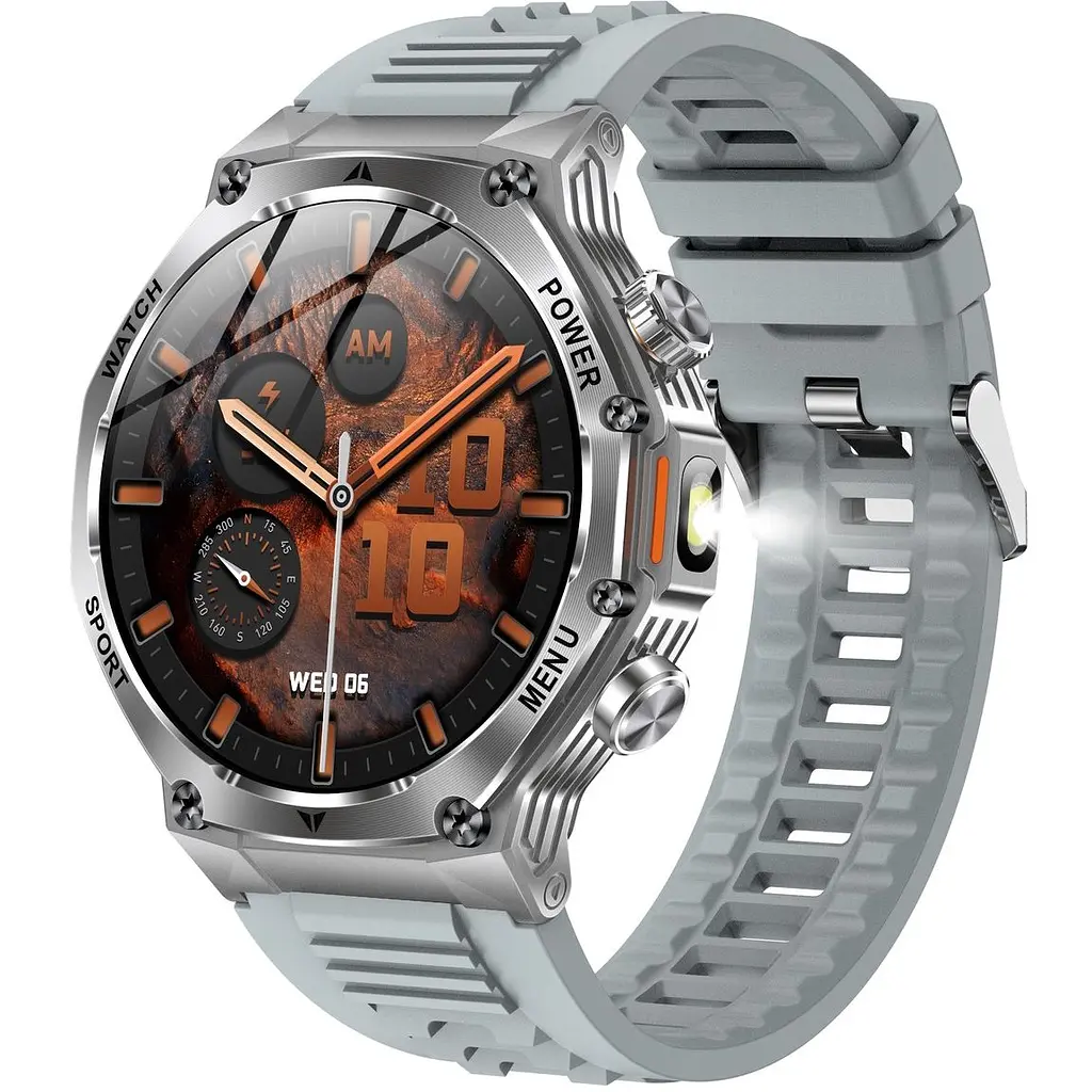 Смарт-годинник Uwatch Smart Surf X Pro Grey 2 ремінці сріблястий (3384) - фото 2