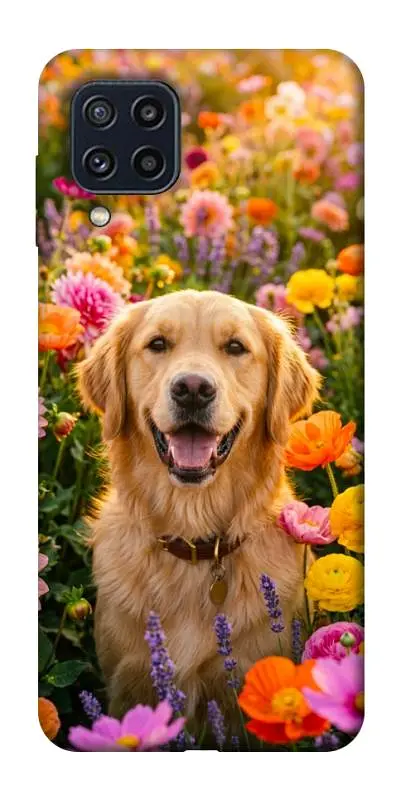 TPU чохол Demsky Flowery labrador для Samsung Galaxy M32