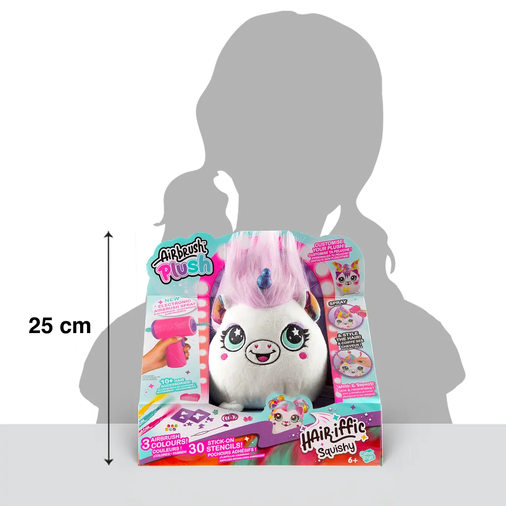 Набір DIY AIRBRUSH PLUSH - Hair'iffic "Зроби зачіску - Принцеса" з іграшковим аерографом CanalToys Art.AIR040/1 - фото 8