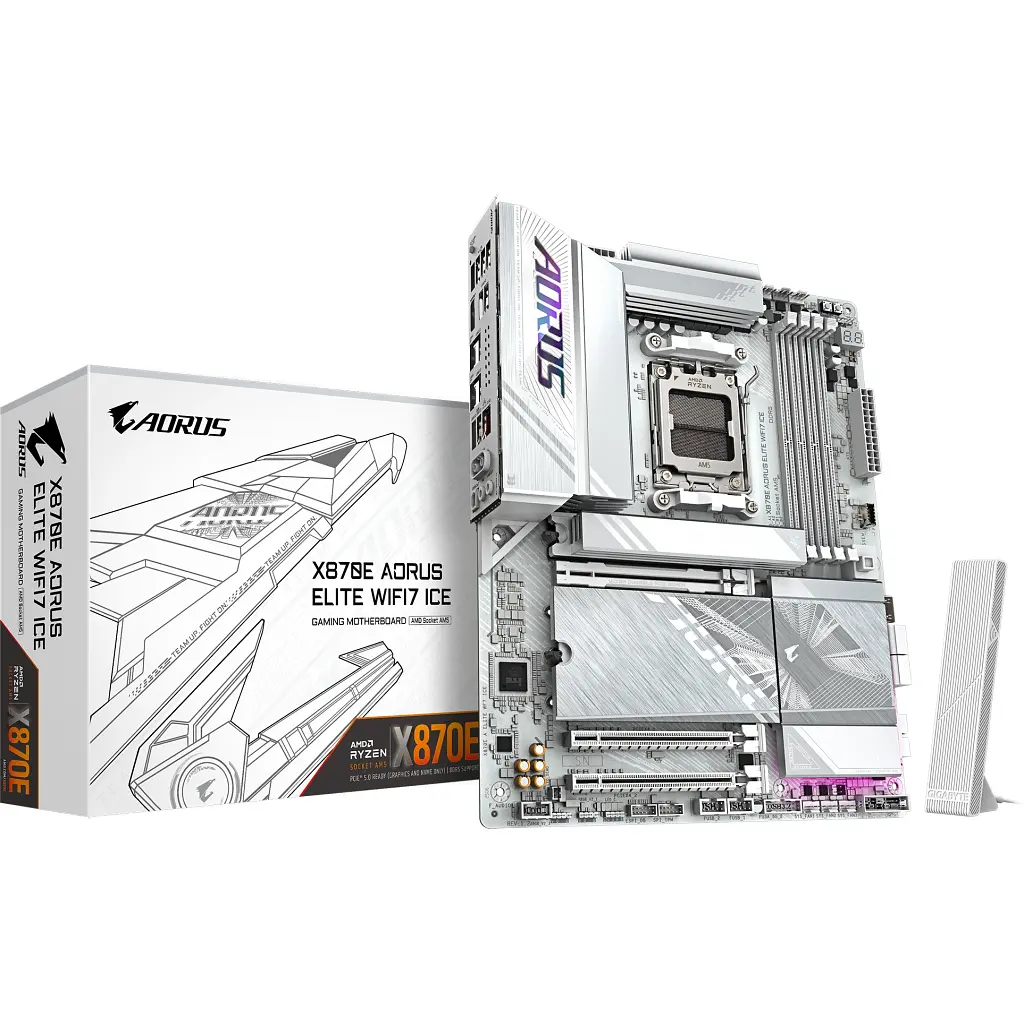 Материнська плата GIGABYTE X870E AORUS ELITE WIFI7 ICE (X870E A ELITE WIFI7 ICE) - фото 5