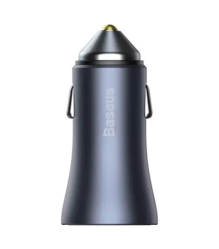 АЗУ Baseus Golden Contactor Pro Dual Quick Charger 40W USB+Type-C+Cable Type-C to Lightning TZCCJD-B0G Grey - фото 3