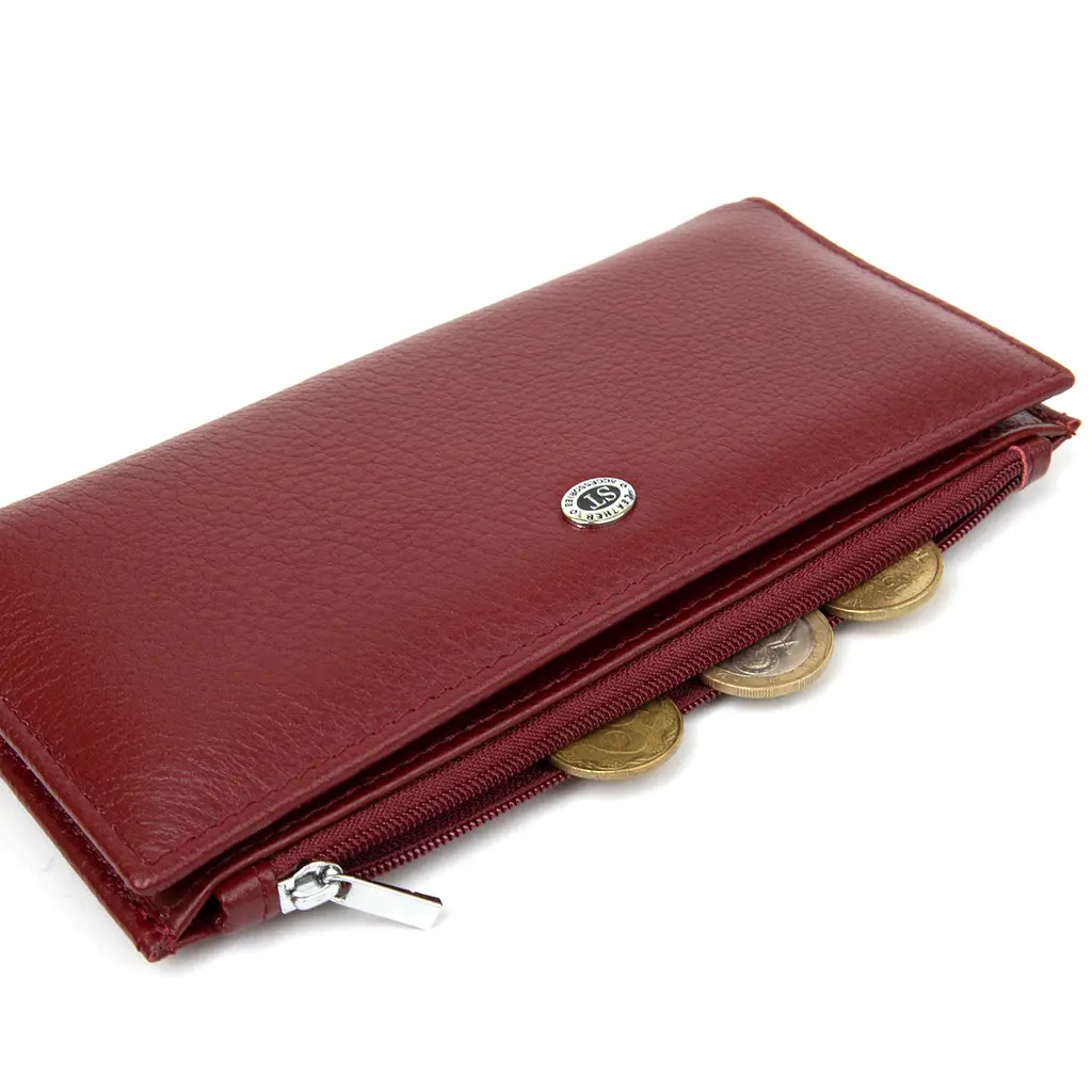 Кожаный женский кошелек ST Leather 19х9.5х1.5 см acs0018192 - фото 5