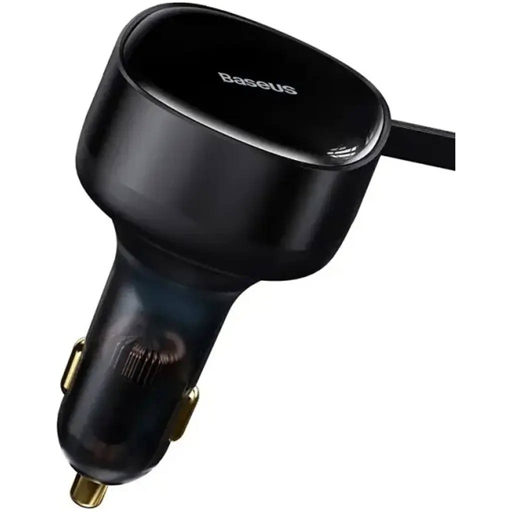 Автомобільний зарядний пристрій Baseus Enjoyment Pro Car Charger 33W Retractable Black (C00035500111-00) [169693] - фото 3