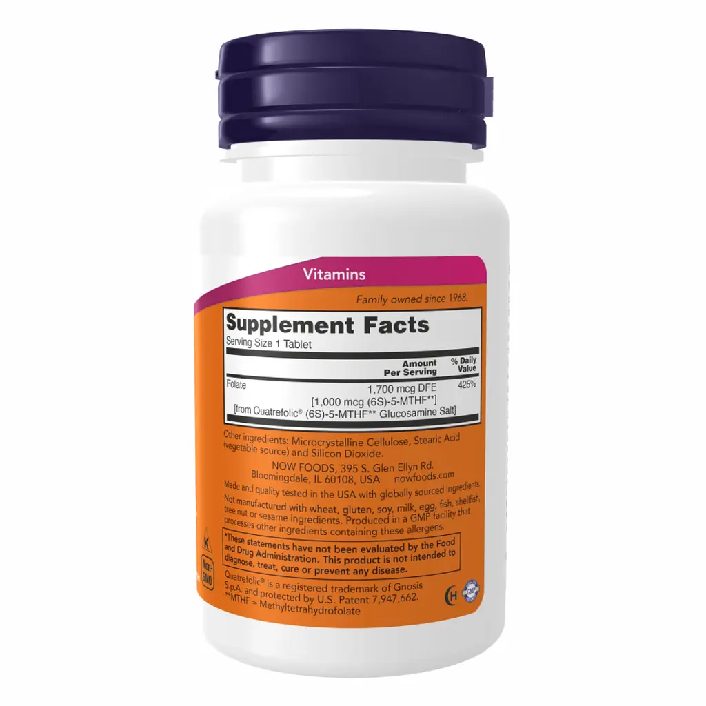 Метил Фолат Methyl Folate 1000 mcg 90 tabs - фото 3