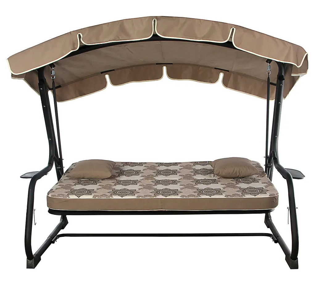 Садовая диван-качалка Ost-Fran Malta лонета Менди Маррон/тексилк 2739 - фото 3