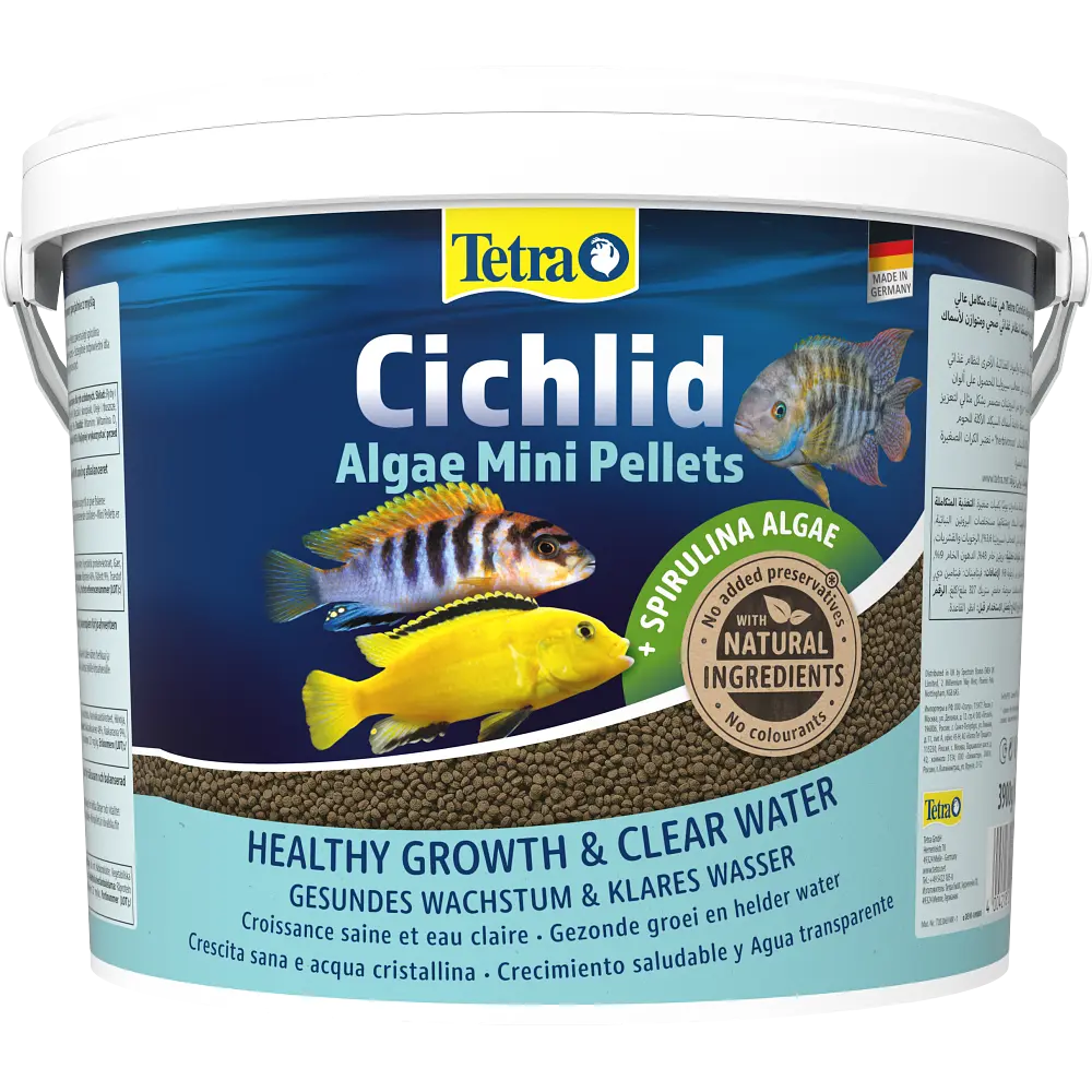 Сухий корм для акваріумних риб Tetra в гранулах Cichlid Algae Mini 10 л для всіх цихлід - фото 4