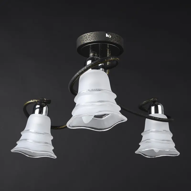 Люстра потолочная Brille для кухни E14 40W BK (LK-285C/3) - фото 4