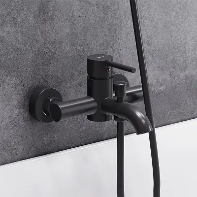Змішувач для ванни Damixa Scandinavian Pure black 361000300 - фото 4