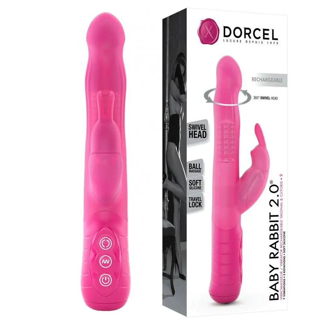 Вибратор-кролик Dorcel Baby 22 см розовый - фото 4