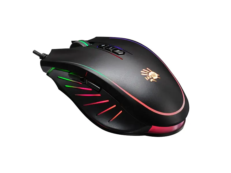 Миша A4 Tech Q81 Bloody Neon XGlide Curve Black USB - фото 2
