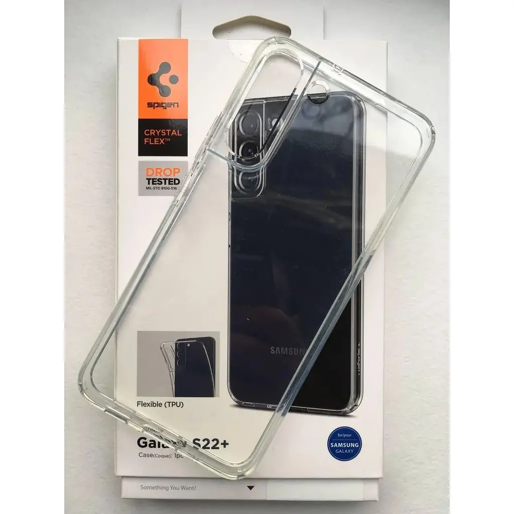 Оригінальний силіконовий чохол Spigen Liquid Crystal Samsung Galaxy S22 Plus (6.6") Прозорий (ACS03950) - фото 2