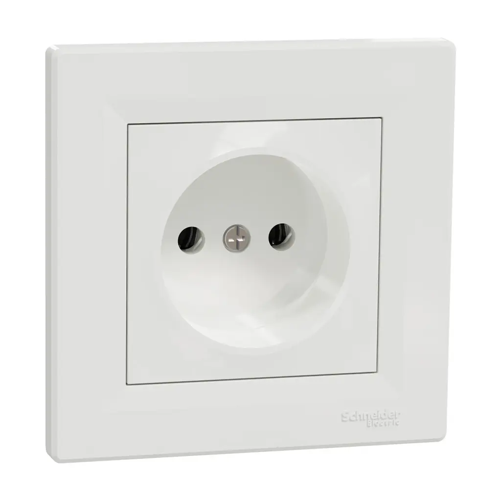 Розетка Schneider Electric ASFORA без заземлення біла (EPH3000121) - фото 2
