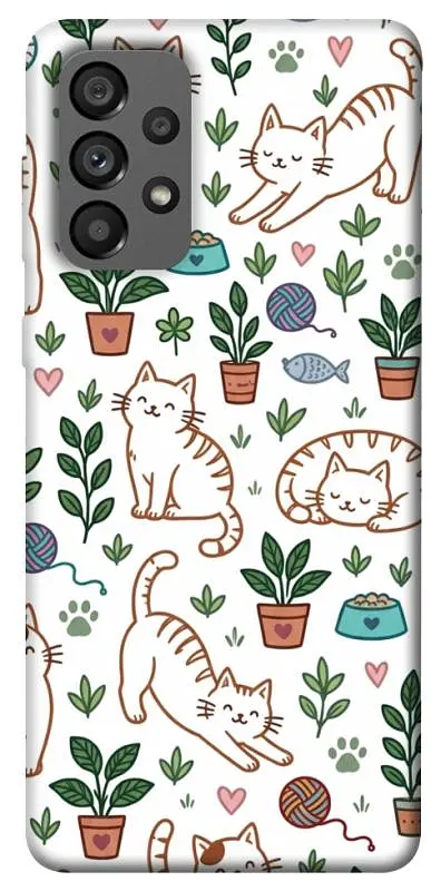 TPU чохол Demsky Cats pattern для Samsung Galaxy A73 5G