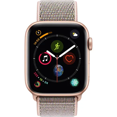 Apple Watch Series 4 GPS 44mm Gold Alum. w. Pink Sand Sport l. Gold Alum. (MU6G2) - фото 2