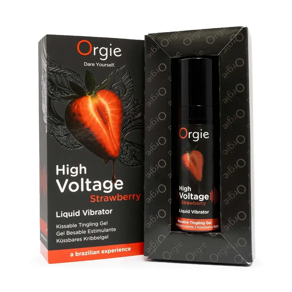 Рідкий вібратор Orgie High Voltage Strawberry, 15 мл - фото 2