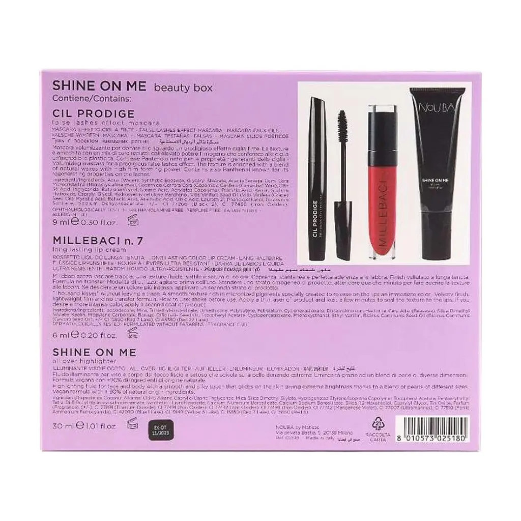 Набор косметики NoUBA Shine On Me Gift Set Red (8010573025180) - фото 3