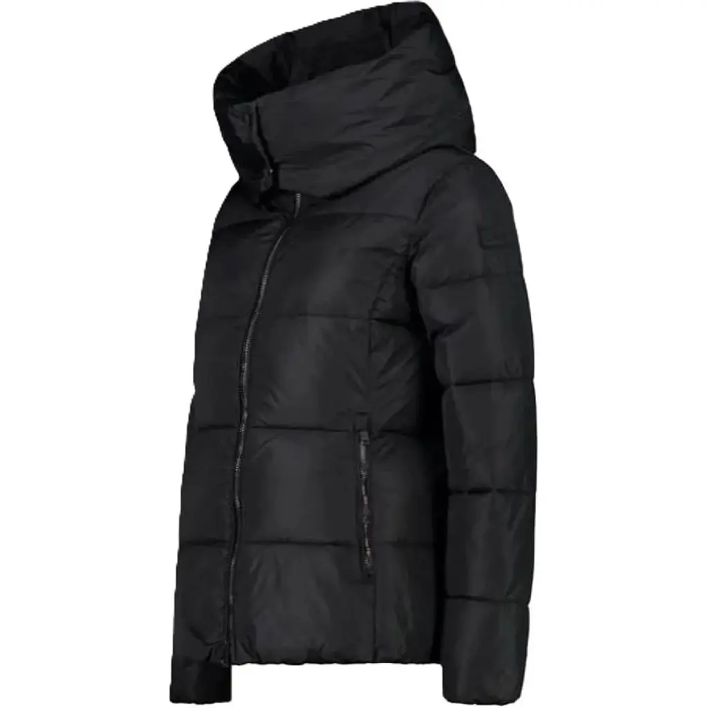 Куртка CMP Women's Taffeta Jacket with High Neck and Wraparound Collar Black XS (1097-31K2836-U901 36) - фото 3