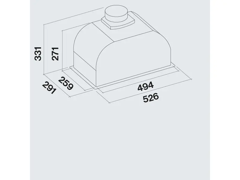 Витяжка вбудована Falmec GRUPPO INCASSO PLUS 50 BLACK (800) (CGIW50.E26P2EUN490F) - фото 3
