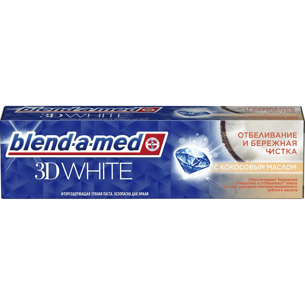 Зубна паста Blend-a-med 3D White Дбайливе чищення з кокосовим маслом 100 мл - фото 4