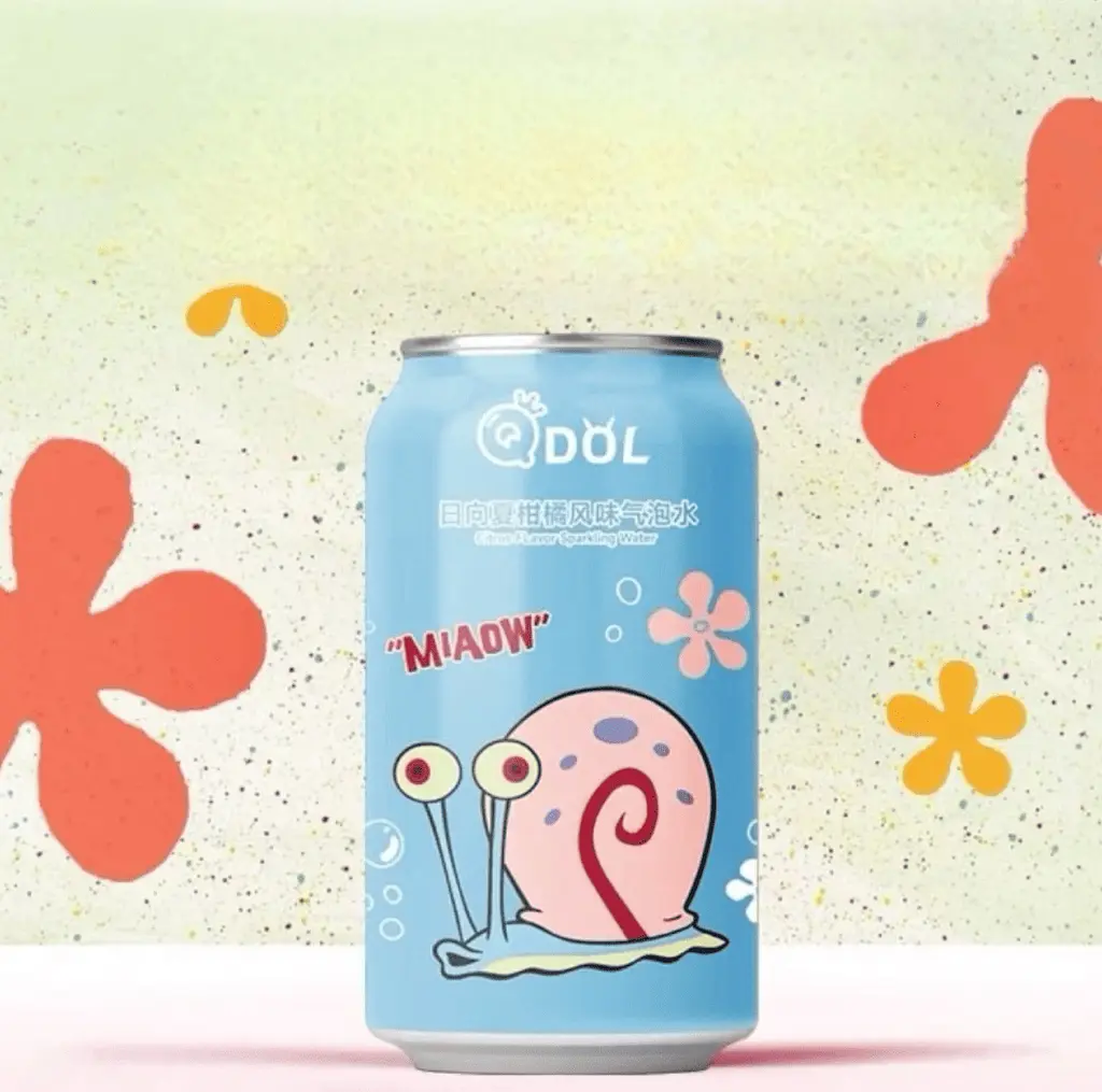 Газований напій Qdol Spongebob Squarepants Citrus Равлик Гері 330мл - фото 3