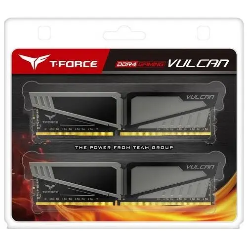 Пам'ять 8Gb x 2 (16Gb Kit) DDR4, 2666 MHz, T-Force Vulcan, Gray Team teh0023965 - фото 3