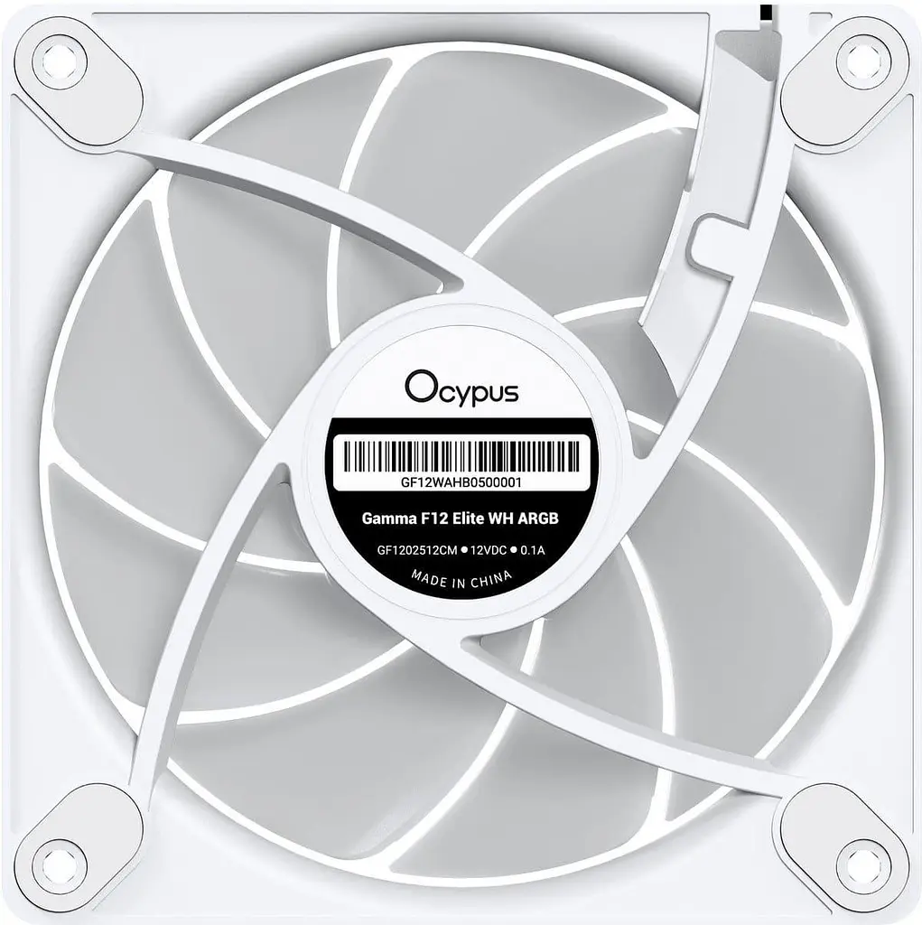 Комплект вентиляторів Ocypus GAMMA F12 ELITE 120MM WH ARGB 3 IN 1 (GAMMA-F12-WH3AM00E-GL) - фото 2